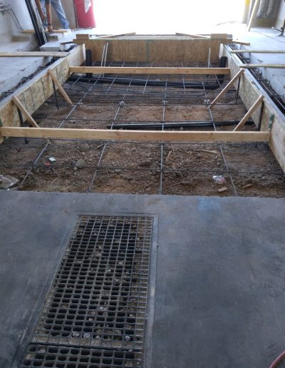 Future service bay construction at Clawson Automotive Equipment