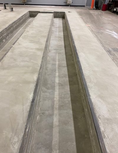 Steel framework of Clawson Automotive Equipment's new facility